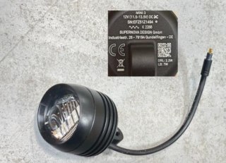 Przednia lampa SuperNova Mini 3 500Lumen/125LUX L:120mm /15v/W/O Bracket