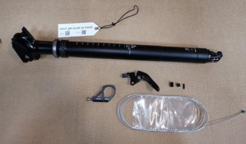 Sztyca JD-YS105-JL 30.9x499 170mm BLK W/Remote Internal 2000 HORIZONTAL LEVER