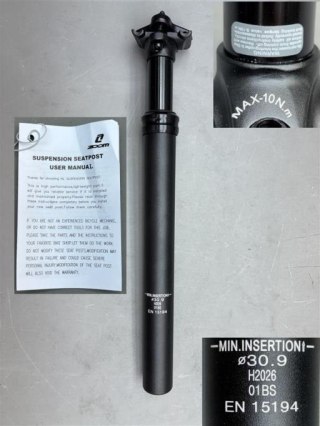 Sztyca SPS-521 30.9 x 350 Susp. T:40 BLK WO/LOGO