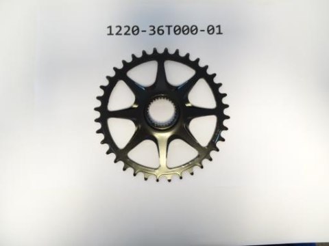 Tarcza mechanizmu 36T Direct mount Narrow-Wide Single Chainring Steel Forged ED BLK CL:52mm (EM01-YAV01-NS36T-C52) for SyncDrive