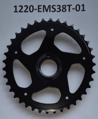 Tarcza mechanizmu Chainring + Spider EMS05-YAV01-1/2" 3/32 38T BlK. CL:47 mm.