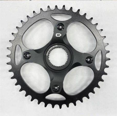 Tarcza mechanizmu EP01A-YAV03-D0-C50 BCD:104 CL50 ALLOY ANODIZE SAND BLK CHAINRING:PS02NS T42 11S BLK