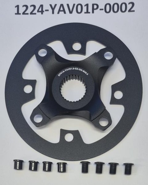 Tarcza mechanizmu YAV01 PW-CE, BELT 46T W/GUARD 104 ALLOY CL45.5 BLACK EP01A-YAV01.0-GX-BG45-8B-B45.5 (BG45-8B CHANGE TO ∅158)