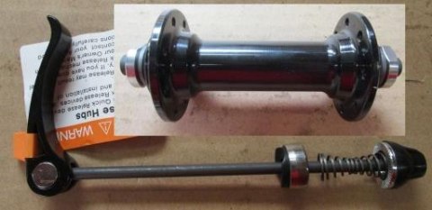 Piasta przednia R736-F 14G QR(114)BLK 16X100 BLK SEAL BEARING W/O LOGO W/O CNC