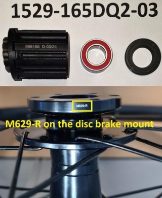 Piasta tylna - części Freehub Body for M629-R