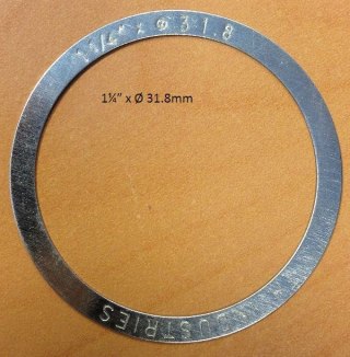 Podkładka sterów Shim for Headset MW259 OD37.7xID31.9x0.25mm for 1-1/4" x Ø31.8 OD2