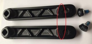 Mechanizm korbowy EC33-F0-JIS-170mm SANDBLAST BLK ANODIZED W/O LOGO