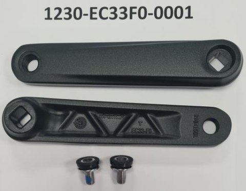 Mechanizm korbowy EC33 F0 SQUARE ALLOY 160.0 ANODIZE SAND BLK BLK W/O LOGO
