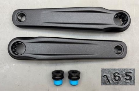 Mechanizm korbowy EC39 F9-ISIS-165 ISIS ALLOY 165 SAND BLACK WO/LOGO W/BOLTS