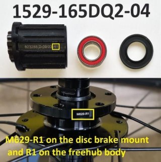 Piasta tylna - części Freehub Body for M629-R1