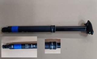 Sztyca CONTACT SWITCH ALLOY 30.9 395 125 BLK W/REMOTE HORIZONTAL LEVER W/CLAMP W/STR-PS 2000 0.9 CABLE W/O HOUSING, MY22 DECAL