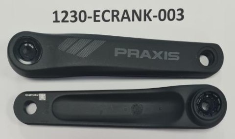 Mechanizm korbowy E- CRANK ARM 170MM W/DARK-GREY LOGO, 2D FORGE AL6000 W/BOLTS