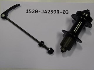Piasta tylna JA259R-DSE 14X32X135 7S AL BLK W/O LOGO
