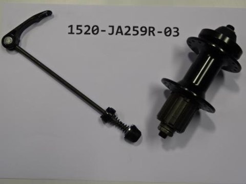 Piasta tylna JA259R-DSE 14X32X135 7S AL BLK W/O LOGO
