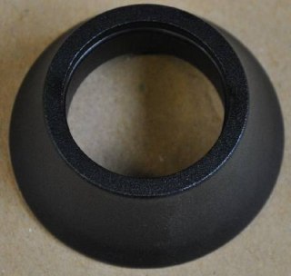 Podkładka sterów TK003B AL CONICAL Ø28.6X50X15mm B.BLK