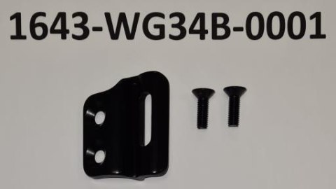 Przelotka linki/hak przerz. przedniej WG34B 34W FOR:46/36T A6066 BLK ANOD+M5X15 2PC(STL) (TCX ADV/SLR) M5