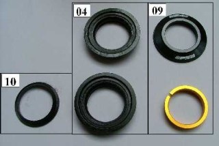 Stery VP-A68 1-1/8" ST BED w/AL Conical spacer 15mm B.BLK(MH-S89A) W/O TOP CAP&BOLT