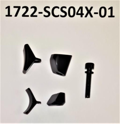 Zacisk siodła G0010X/G0010Y SCS03X T6061-T6 BLK INTEGRATE SEAT CLAMP(4PCS) W/M5X30L BOLT W/0.5MM WASHER For Dropper 30.9&D-Fuse