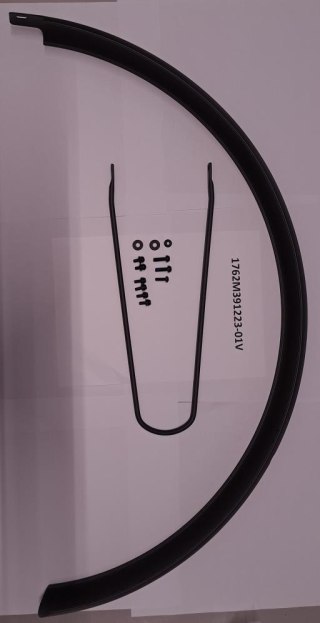Błotnik tylny Rear Fender AL6061 Width 60mm R390mm Sand BLK For Size M/XL