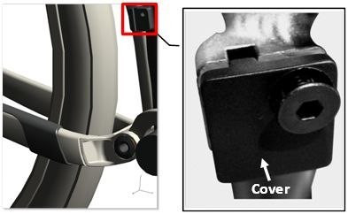 Osłonka przeciwkurzowa FD Direct Mount Cover JY001C/BLK(M) w/AL 7075 JY001C M6 Bolt