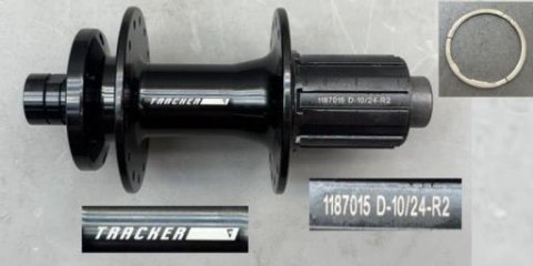 Piasta tylna M9204-R 28H 142/Ø12 6-Blt W/TRACKER LOGO