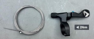 Sztyca CONTACT SWITCH AT 1X LEVER W/CLAMP BLK W/BOLT W/1.15MM 2000MM CABLE