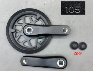 Tarcza mechanizmu A10BP CL:52 30T STEEL BED 105MM BLK QF:169.5MM W/PLASTIC CHAINGUARD WO/LOGO