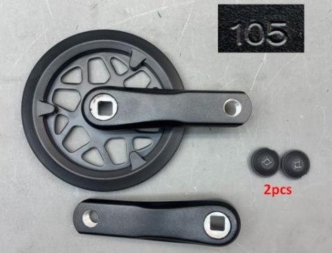 Tarcza mechanizmu A10BP CL:52 30T STEEL BED 105MM BLK QF:169.5MM W/PLASTIC CHAINGUARD WO/LOGO