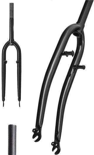 Widelec sztywny 28" 1"x245 / gwint 100 / VB / stal